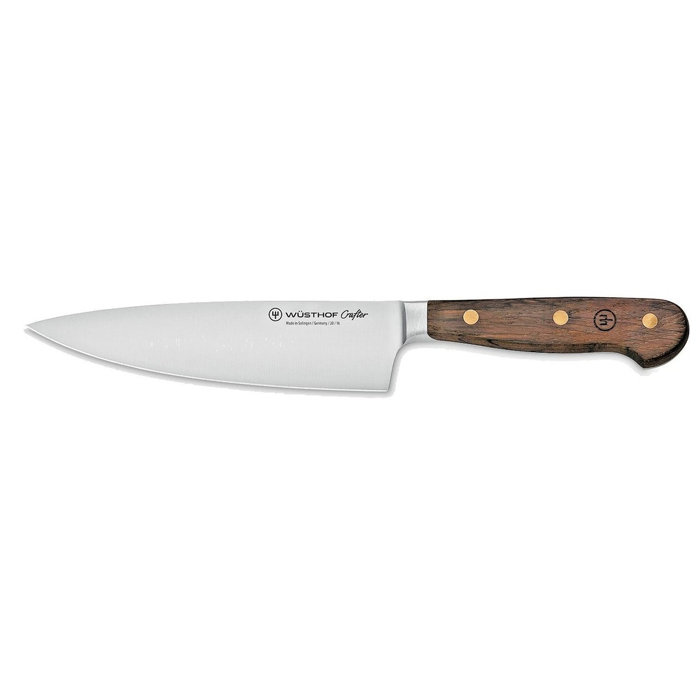 Wusthof Crafter 8-Inch Chef's Knife, Smoked Oak Wood Handle